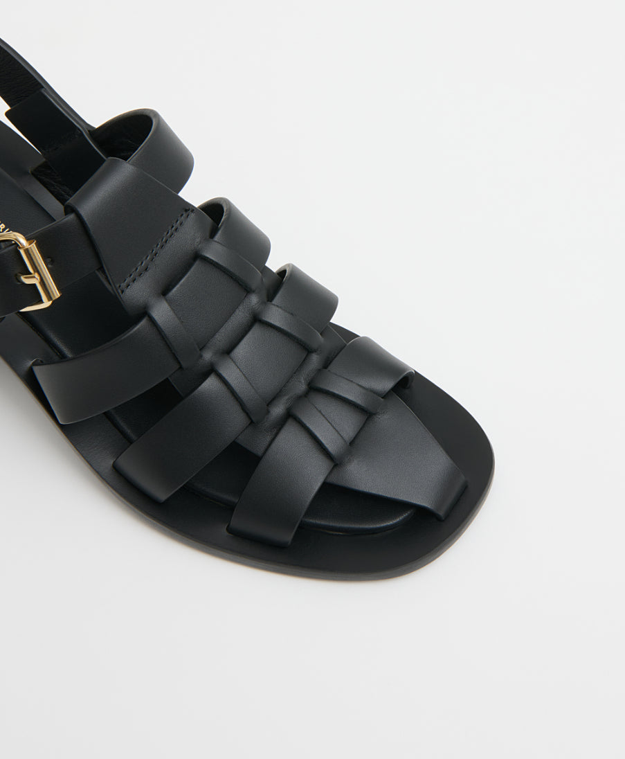 Fisherman Heel in Black