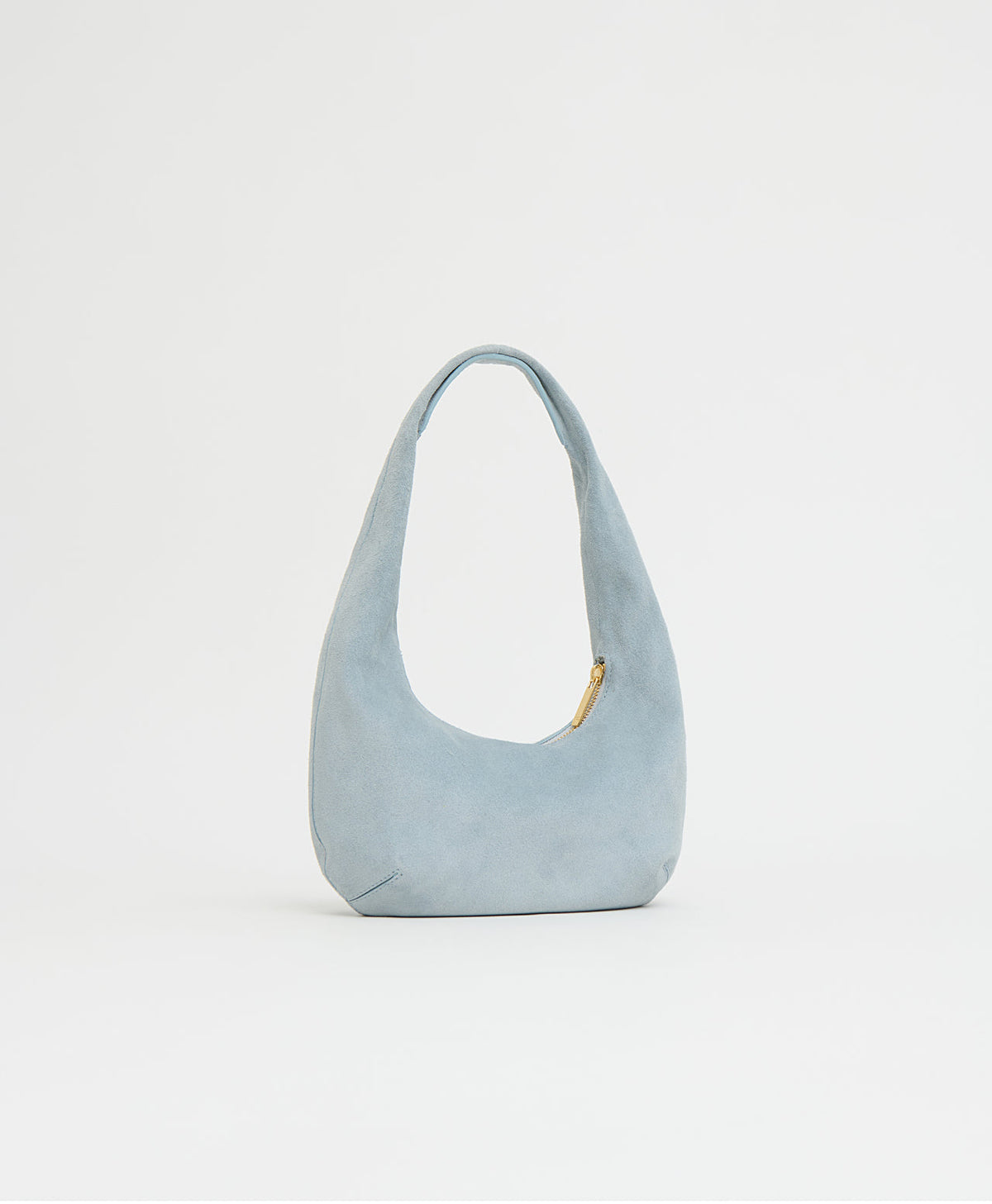 Gnocchi Bag - Baby Blue Suede