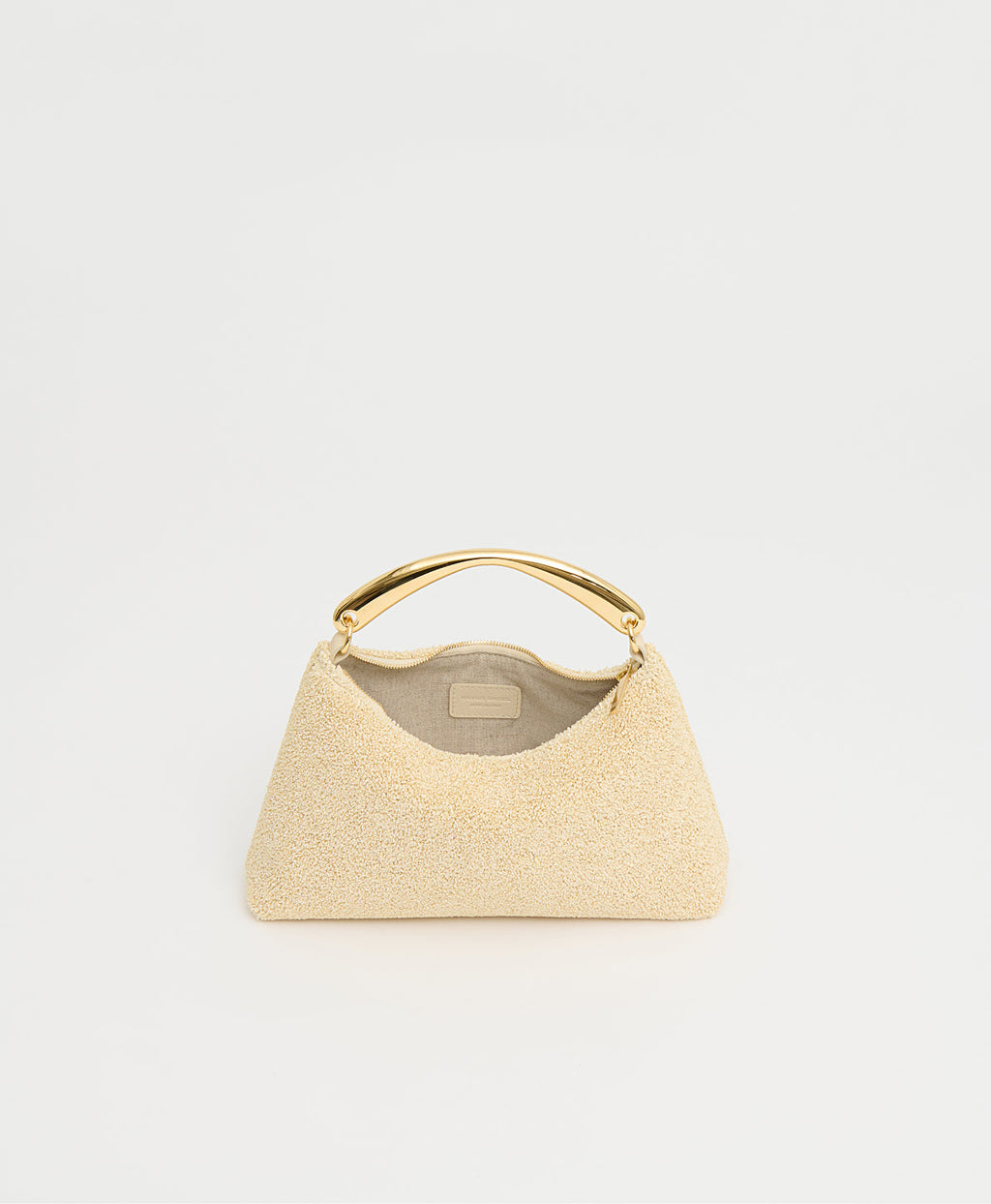 Metal Handle Rhea - Jasmine Textured Raffia