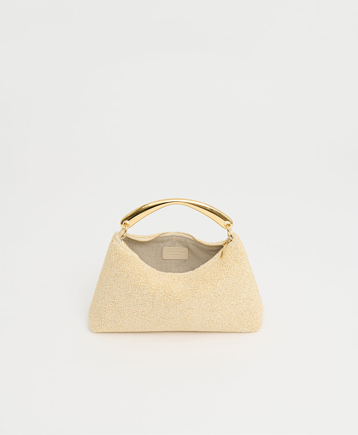 Metal Handle Rhea - Jasmine Textured Raffia