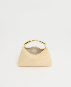 Metal Handle Rhea - Jasmine Textured Raffia