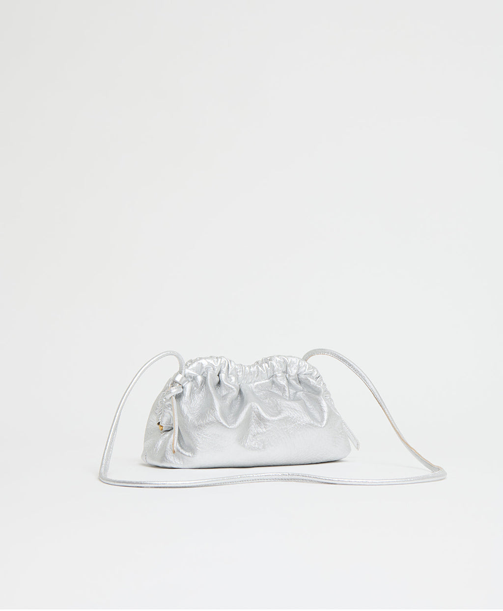 Mini Cloud Clutch - Tumbled Silver