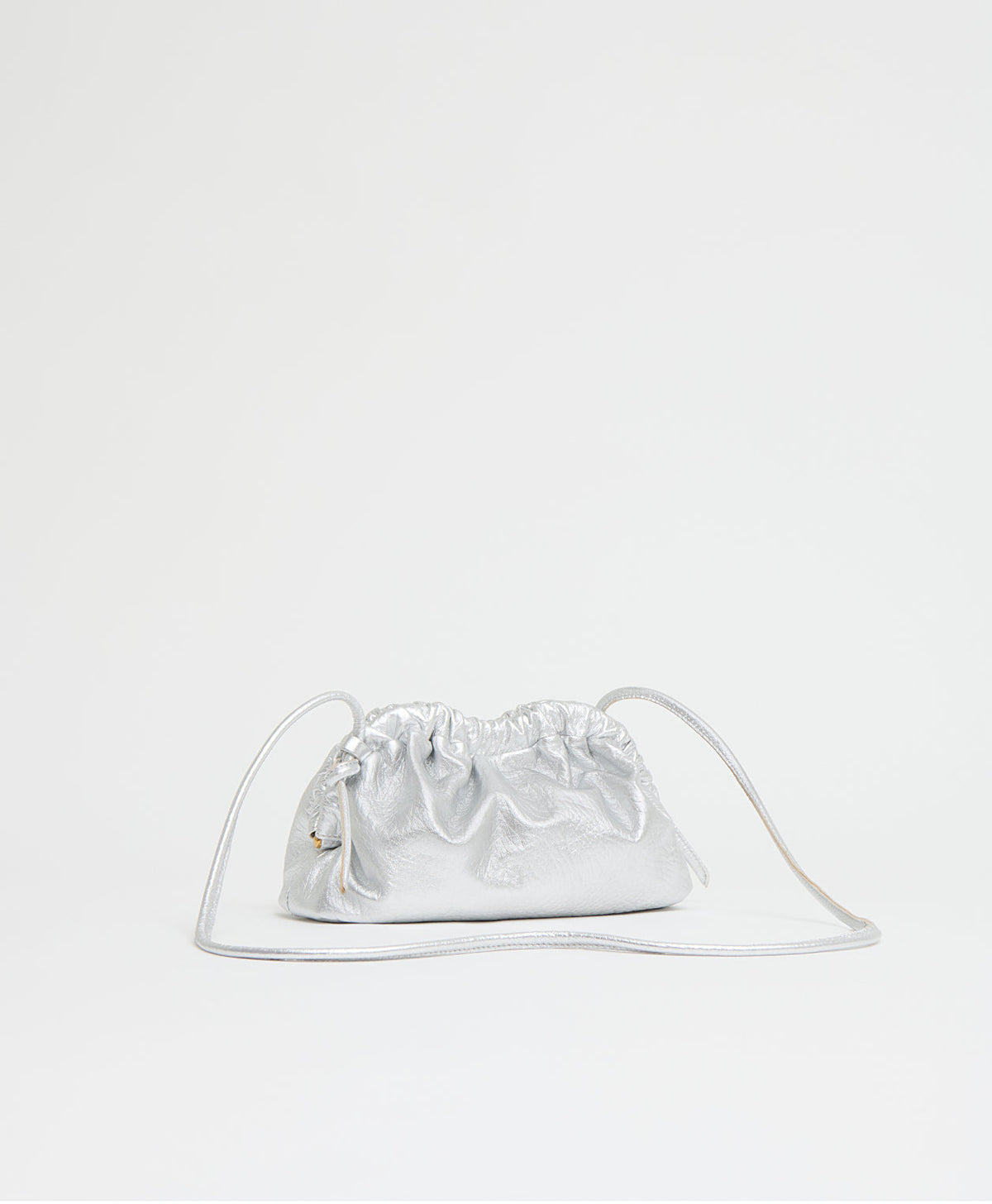 Mini Cloud Clutch - Tumbled Silver