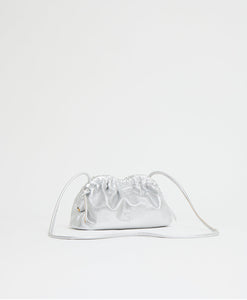 Mini Cloud Clutch - Tumbled Silver
