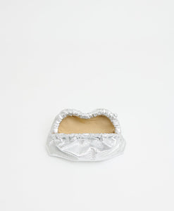 Mini Cloud Clutch - Tumbled Silver