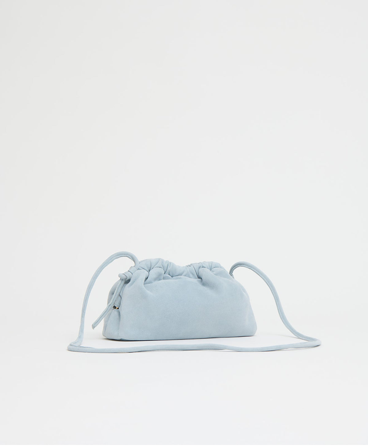 Mini Cloud Clutch - Baby Blue Suede