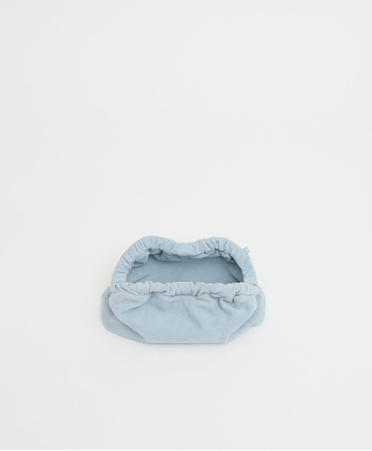 Mini Cloud Clutch - Baby Blue Suede