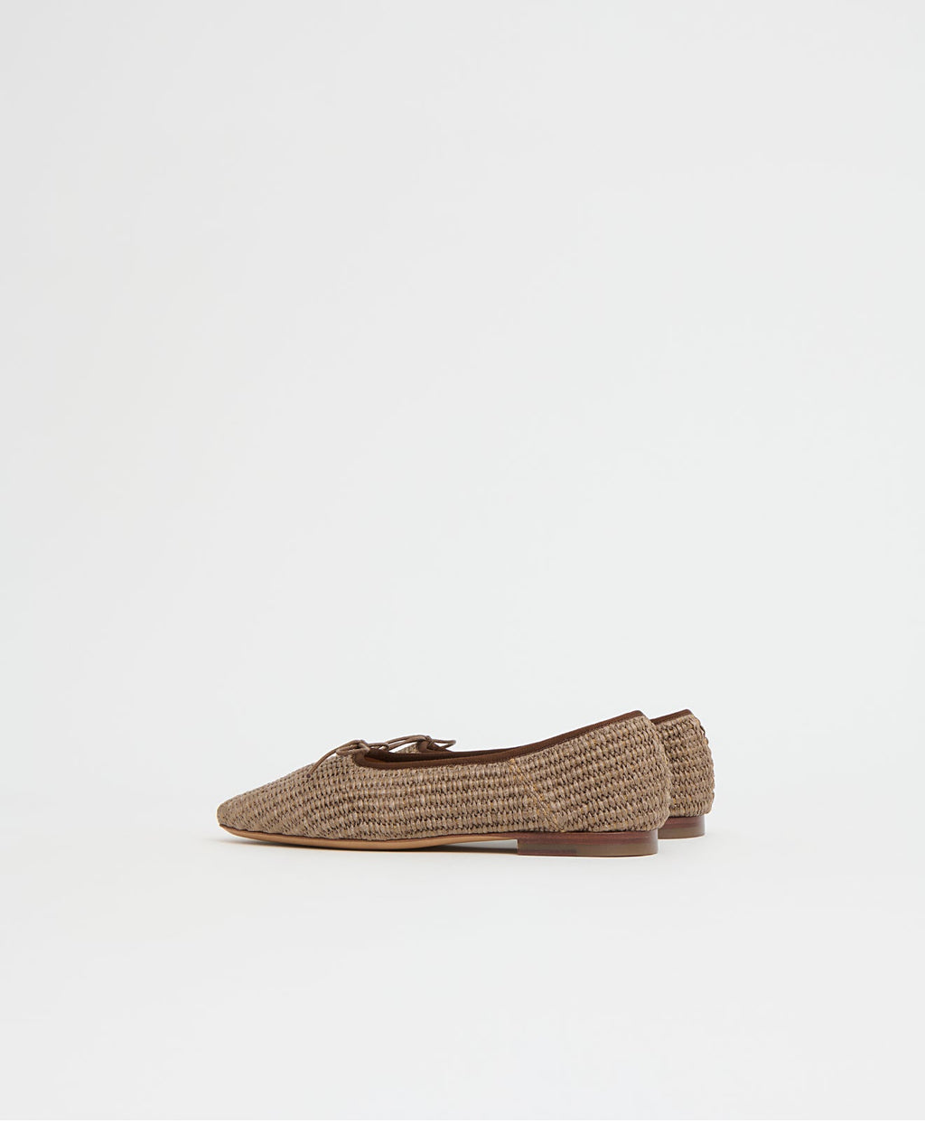 Square Toe Ballerina - Anise Raffia