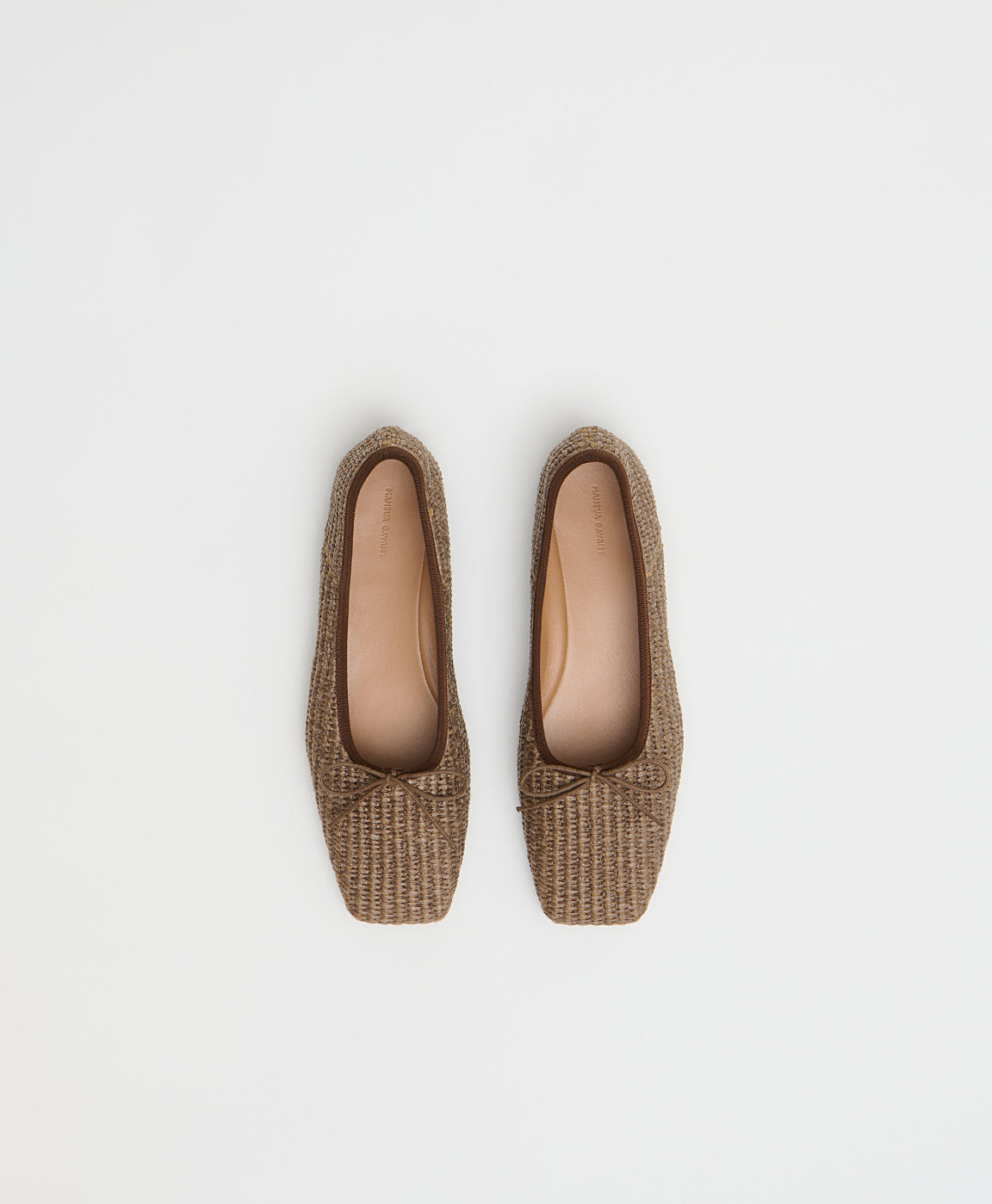Square Toe Ballerina - Anise Raffia