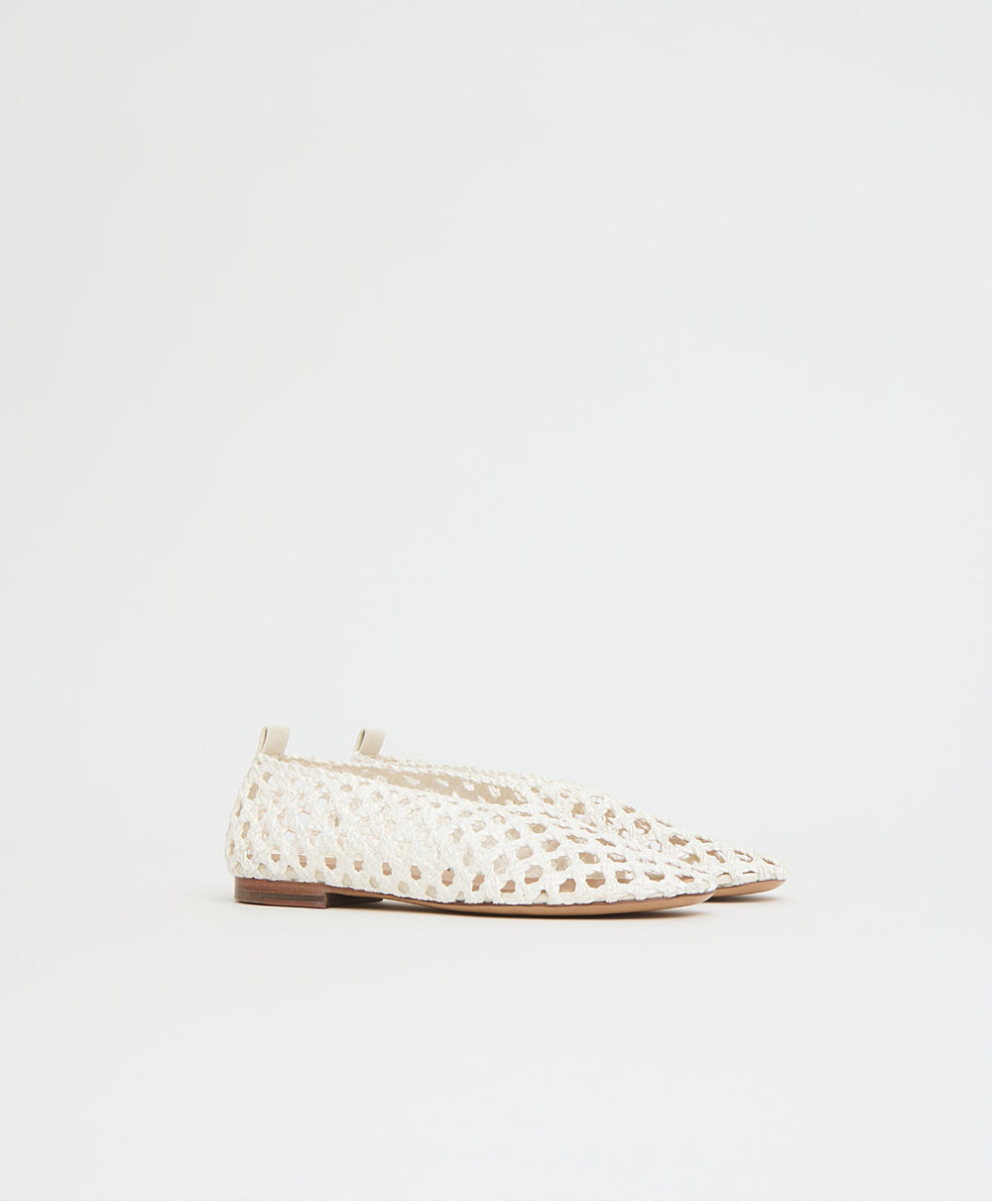 Woven Ballerina - White