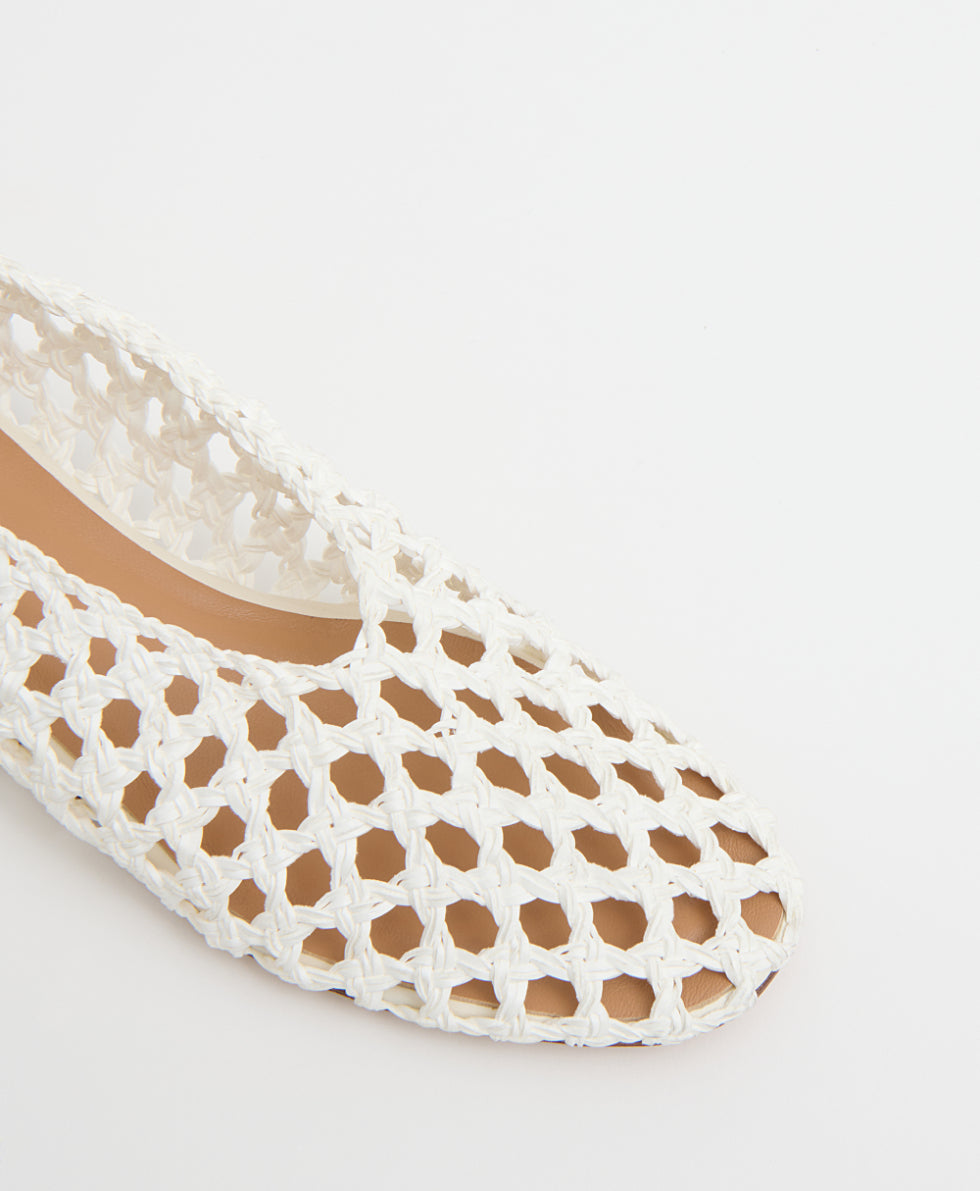 Woven Ballerina - White