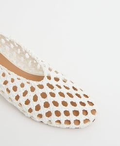 Woven Ballerina - White