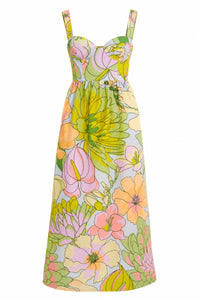 Spring Affair Sleeveless Light Blue Maxi Dress