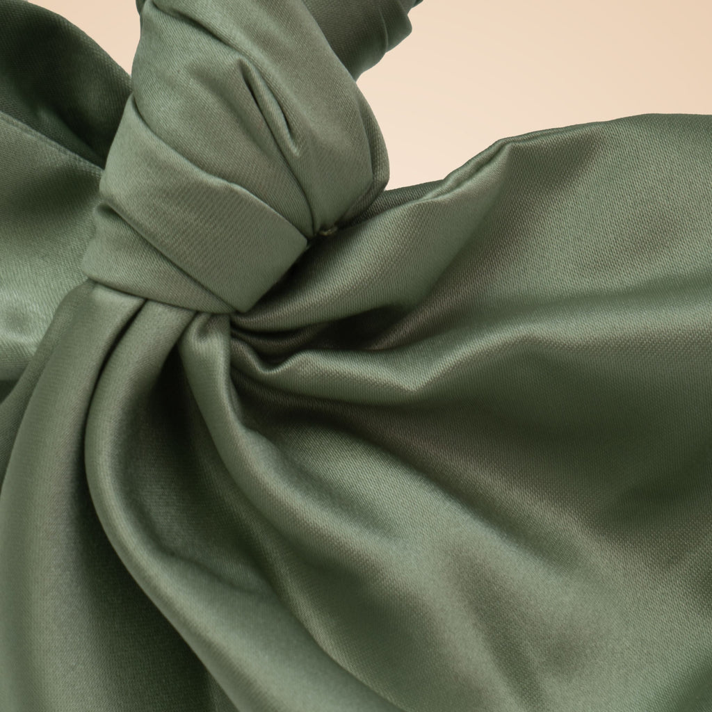 Matcha Green NLA Silk Knot Bag