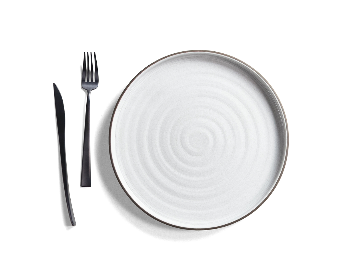 10.5” Square Sided Entree Plate Set of 8