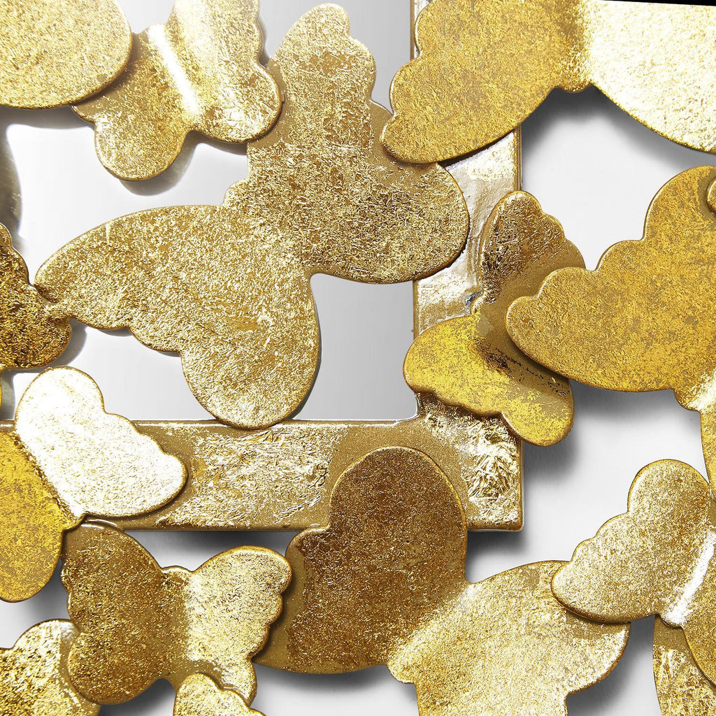 Golden Butterfly Wall Mirror