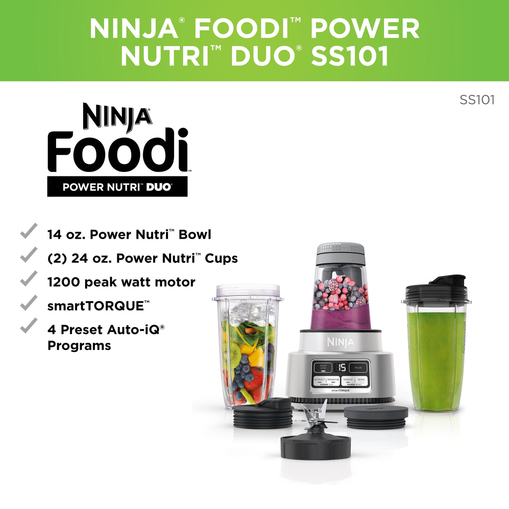 Foodi Power Nutri Duo Single Serve Blender with smartTORQUE