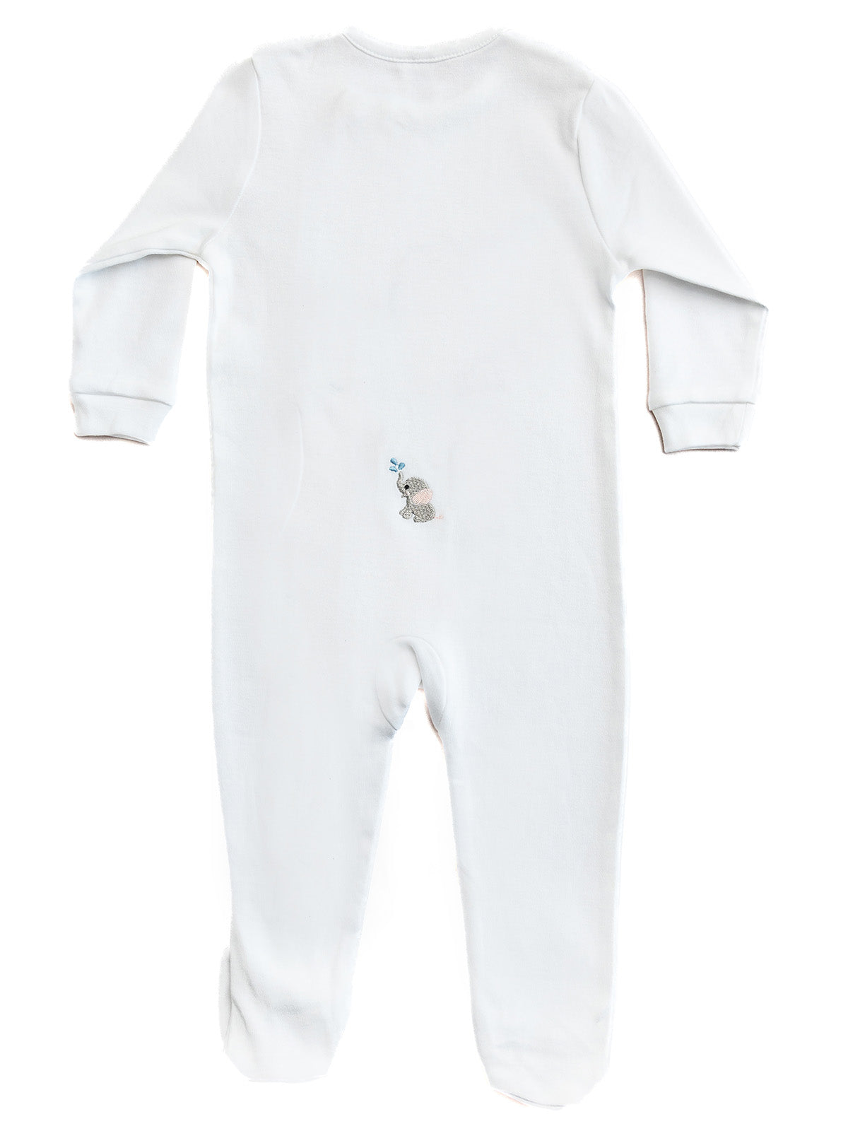 Baby Footie in Combed Cotton Embroidered