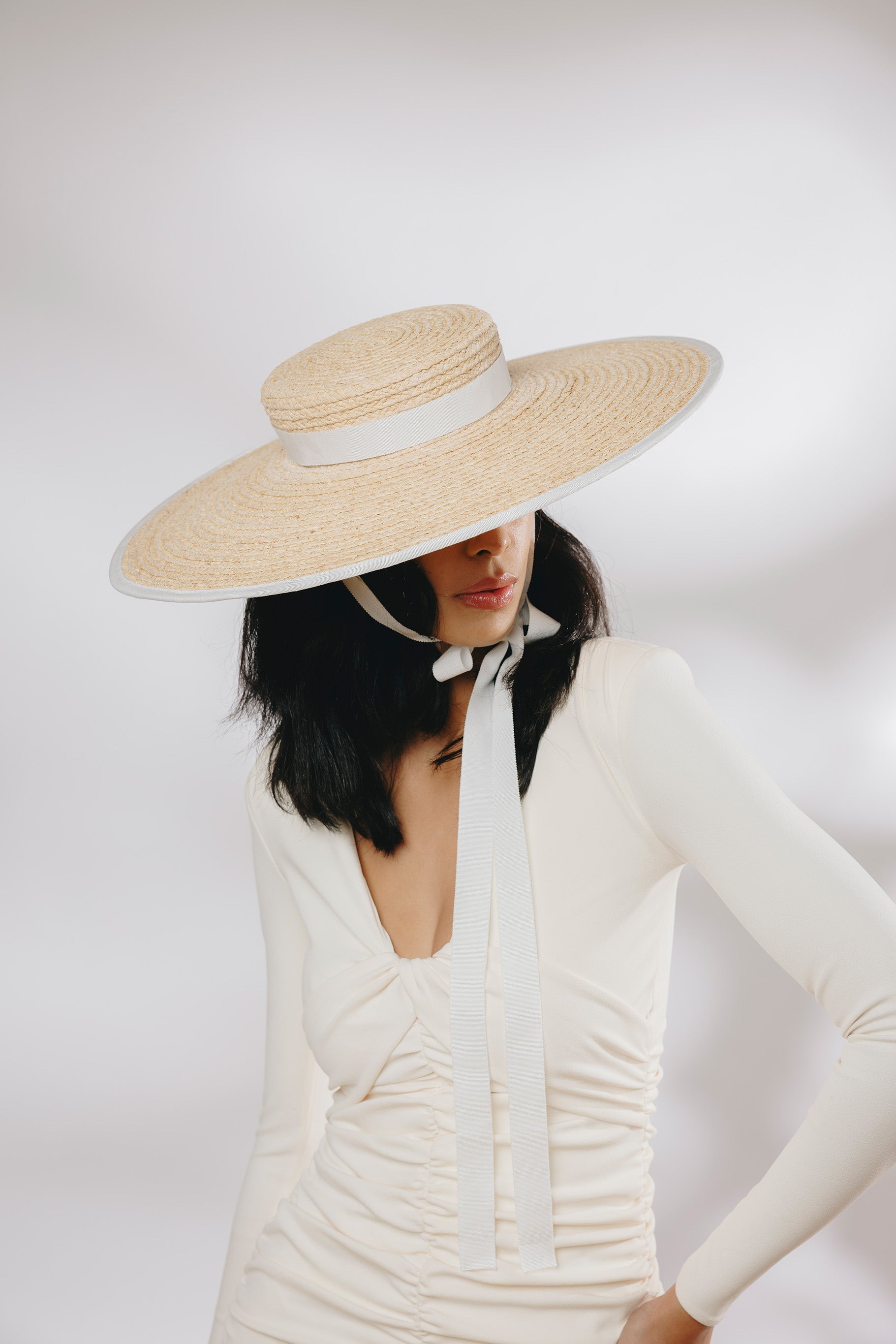 Claiborne Hat in Black & Ivory