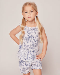 Girl's Twill Amelie Short Set in Timeless Toile