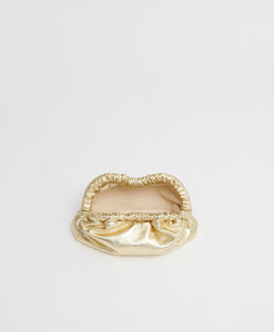 Mini Cloud Clutch  -  Gold