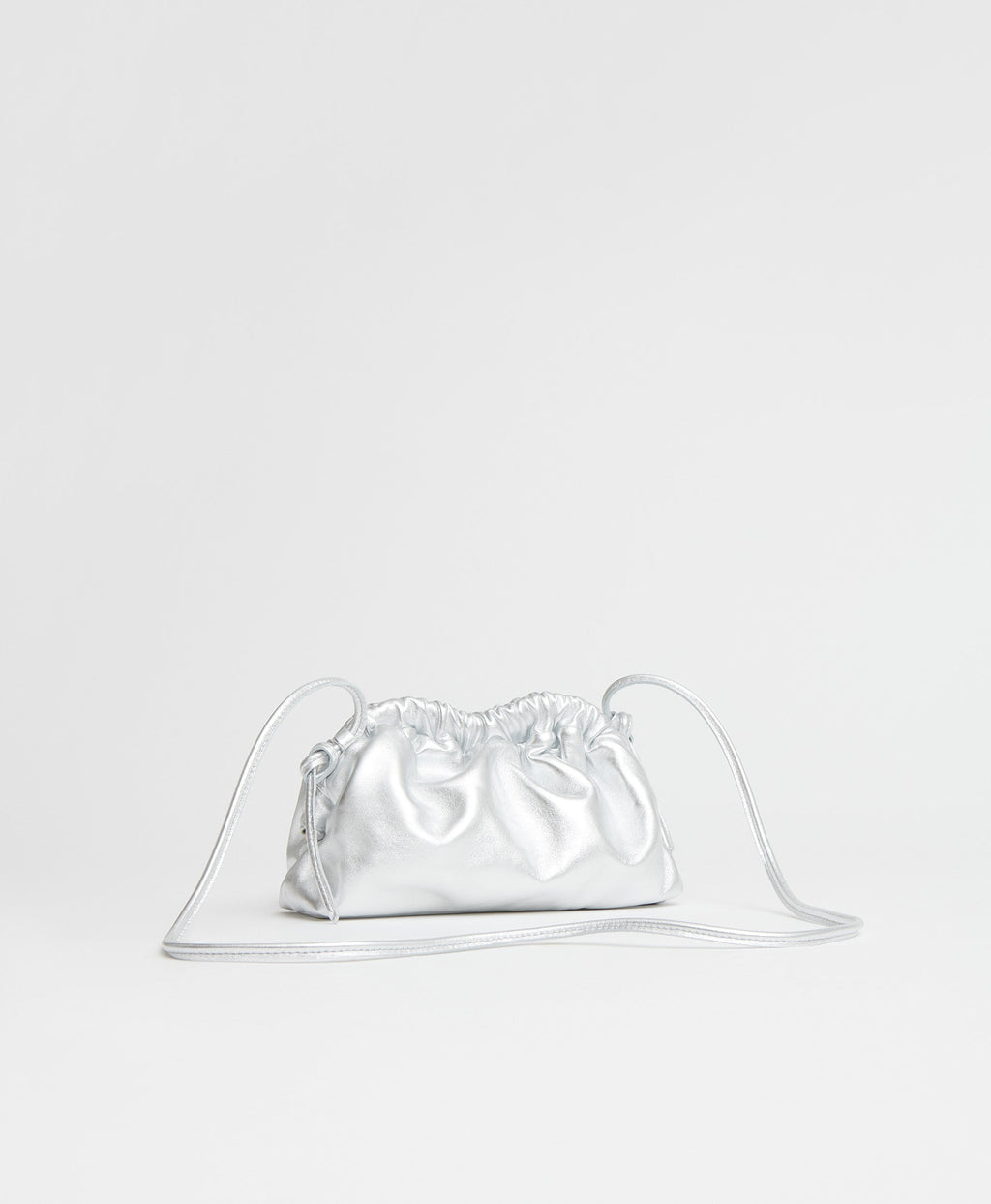 Mini Cloud Clutch  -  Silver