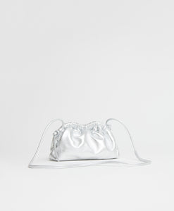 Mini Cloud Clutch  -  Silver