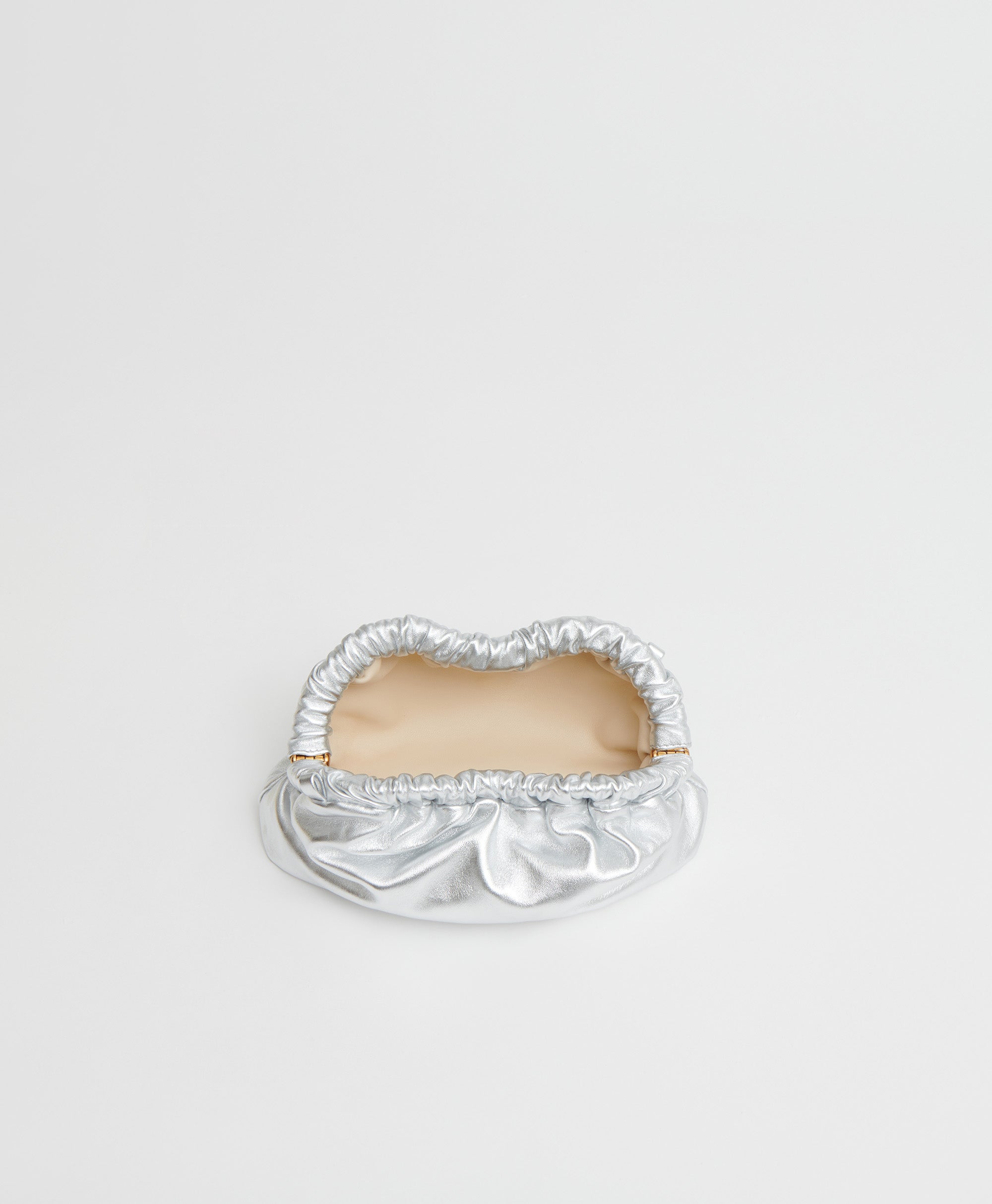 Mini Cloud Clutch in Silver | Over The Moon