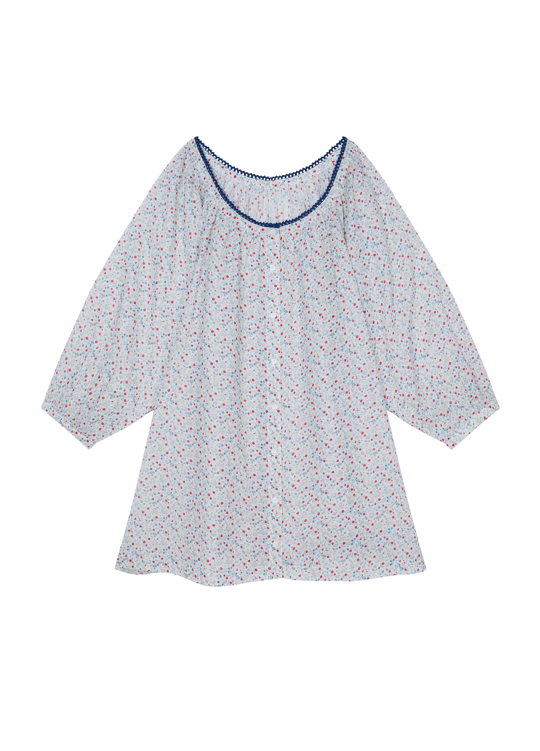 Phoebe Cotton Nightdress in Meadow