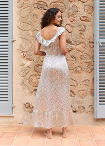 Valentia Silk Nightdress in Meadow