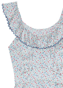 Valentia Silk Nightdress in Meadow