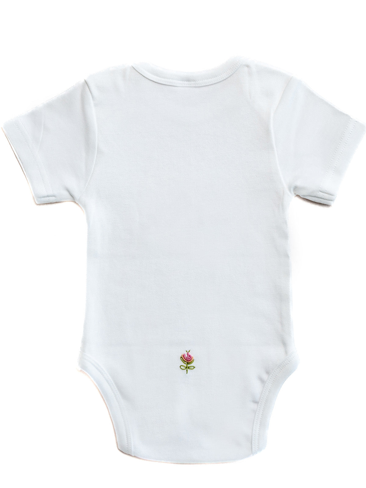 Onesie Short Sleeve in Combed Cotton Embroidered