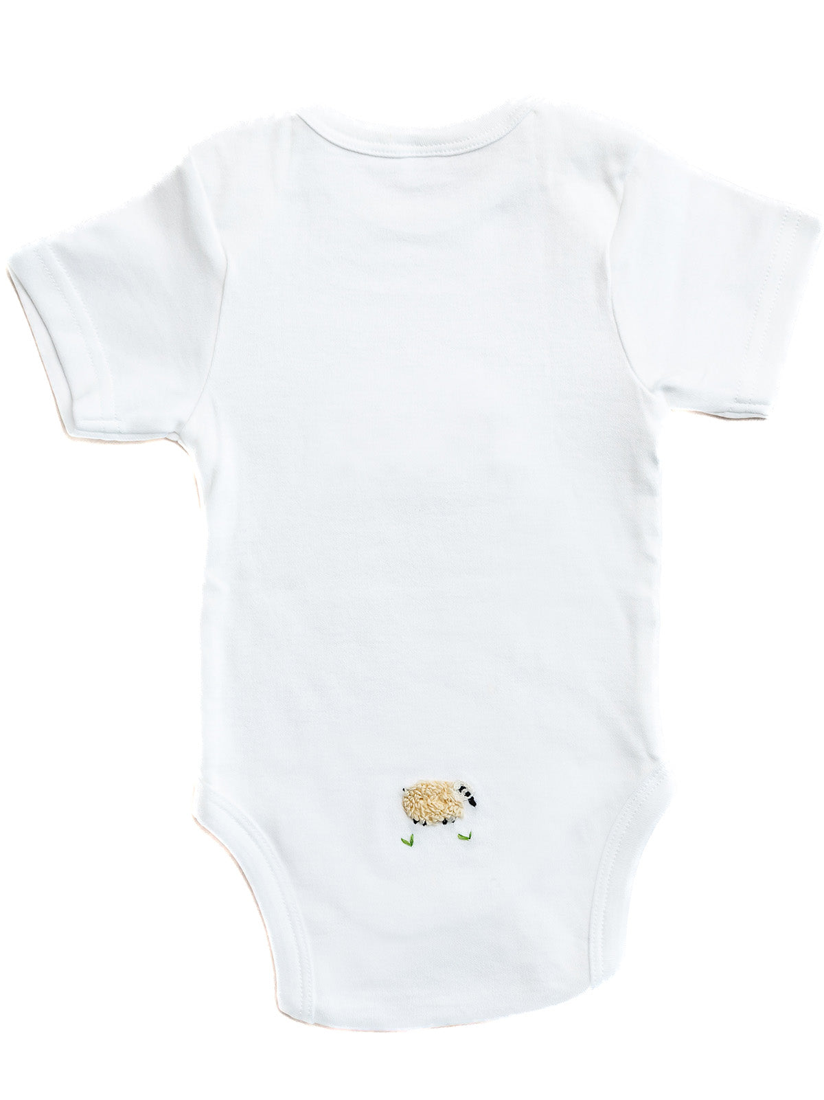 Onesie Short Sleeve in Combed Cotton Embroidered