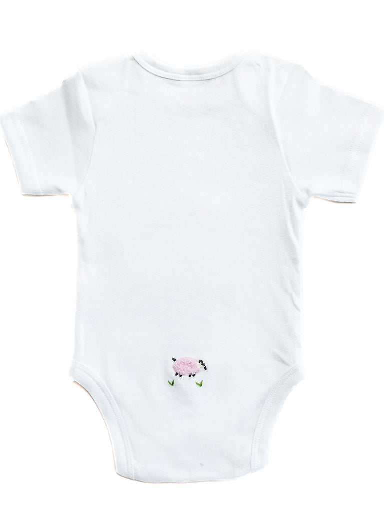Onesie Short Sleeve in Combed Cotton Embroidered