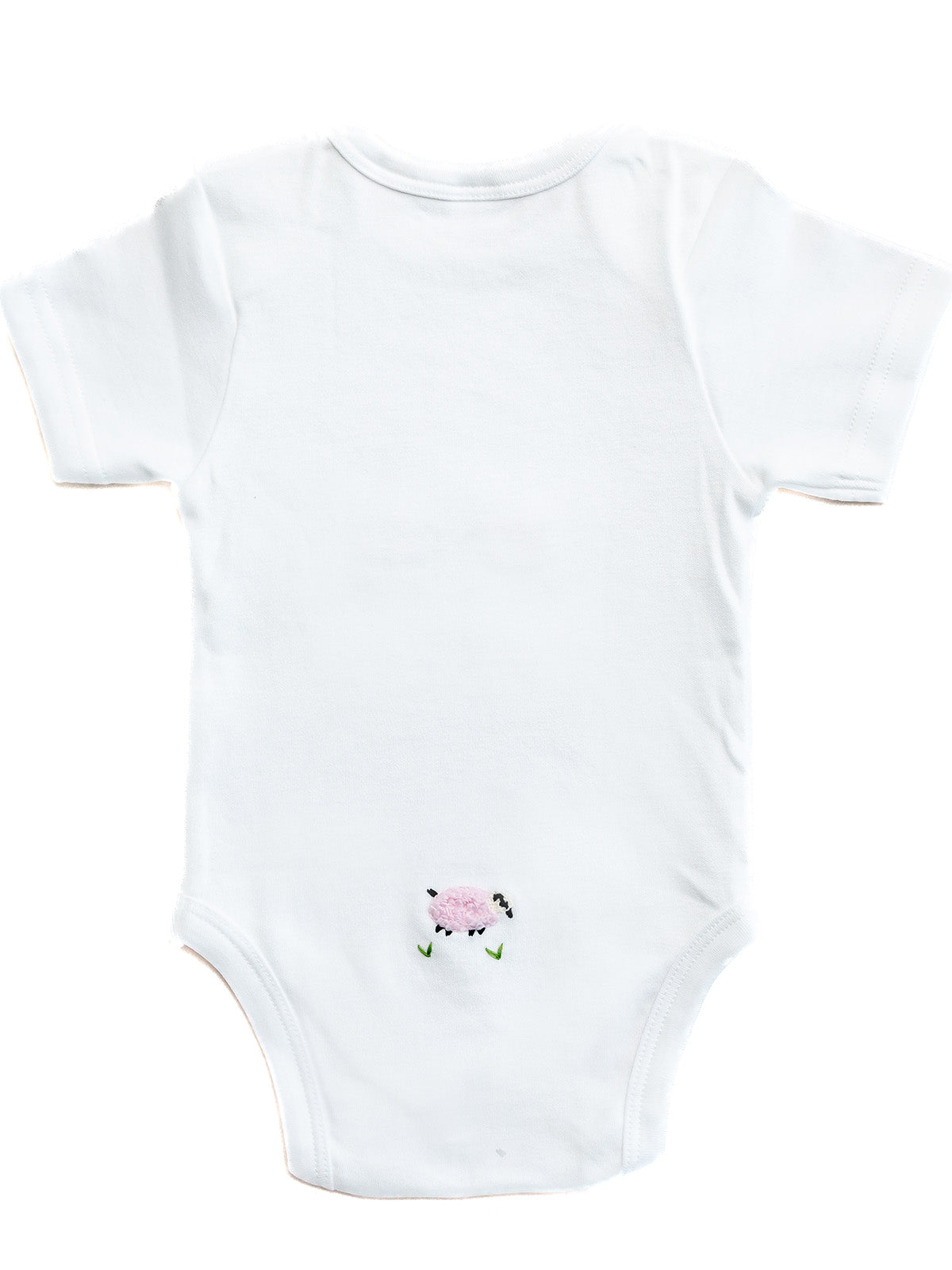 Onesie Short Sleeve in Combed Cotton Embroidered