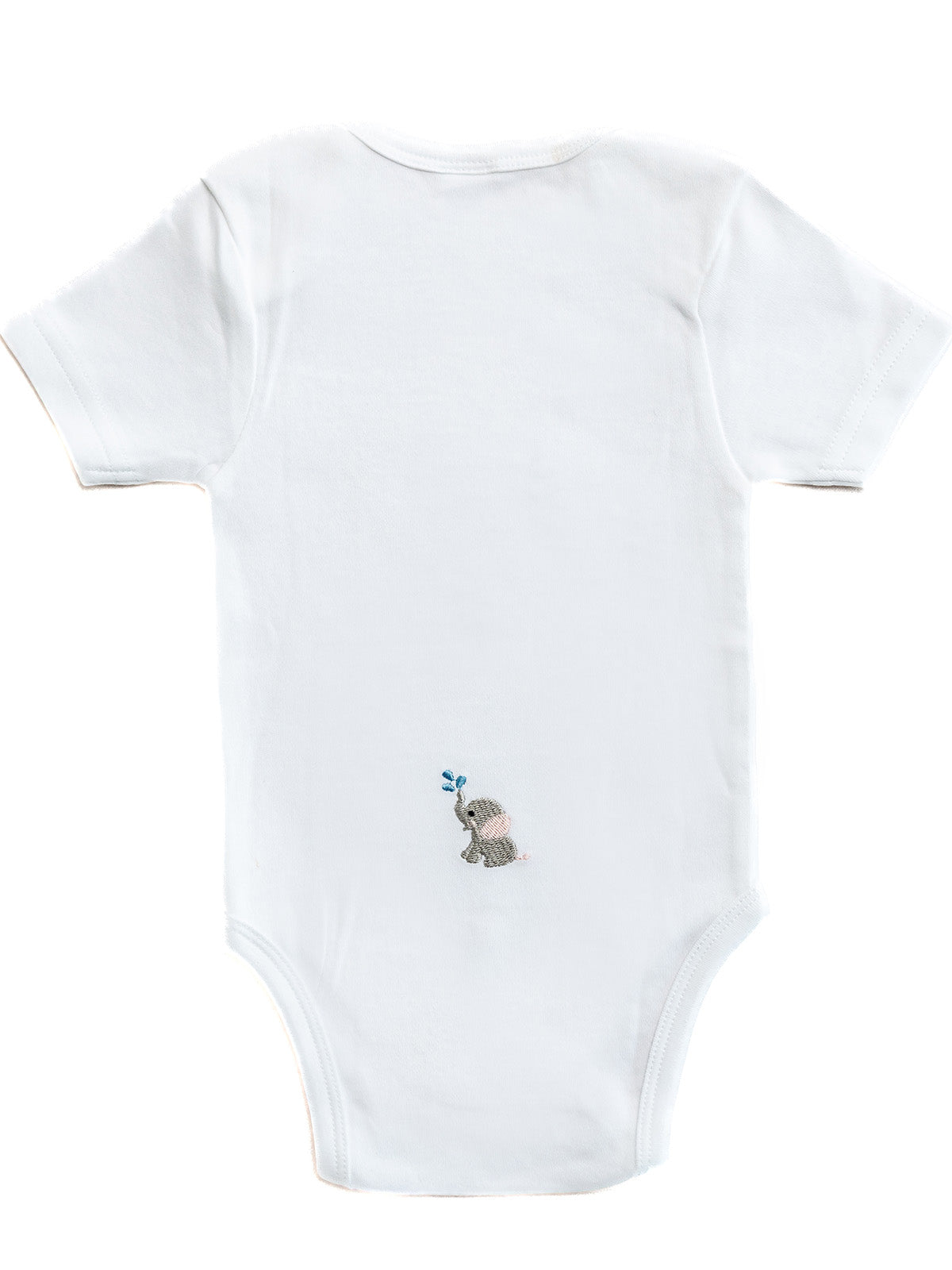 Onesie Short Sleeve in Combed Cotton Embroidered