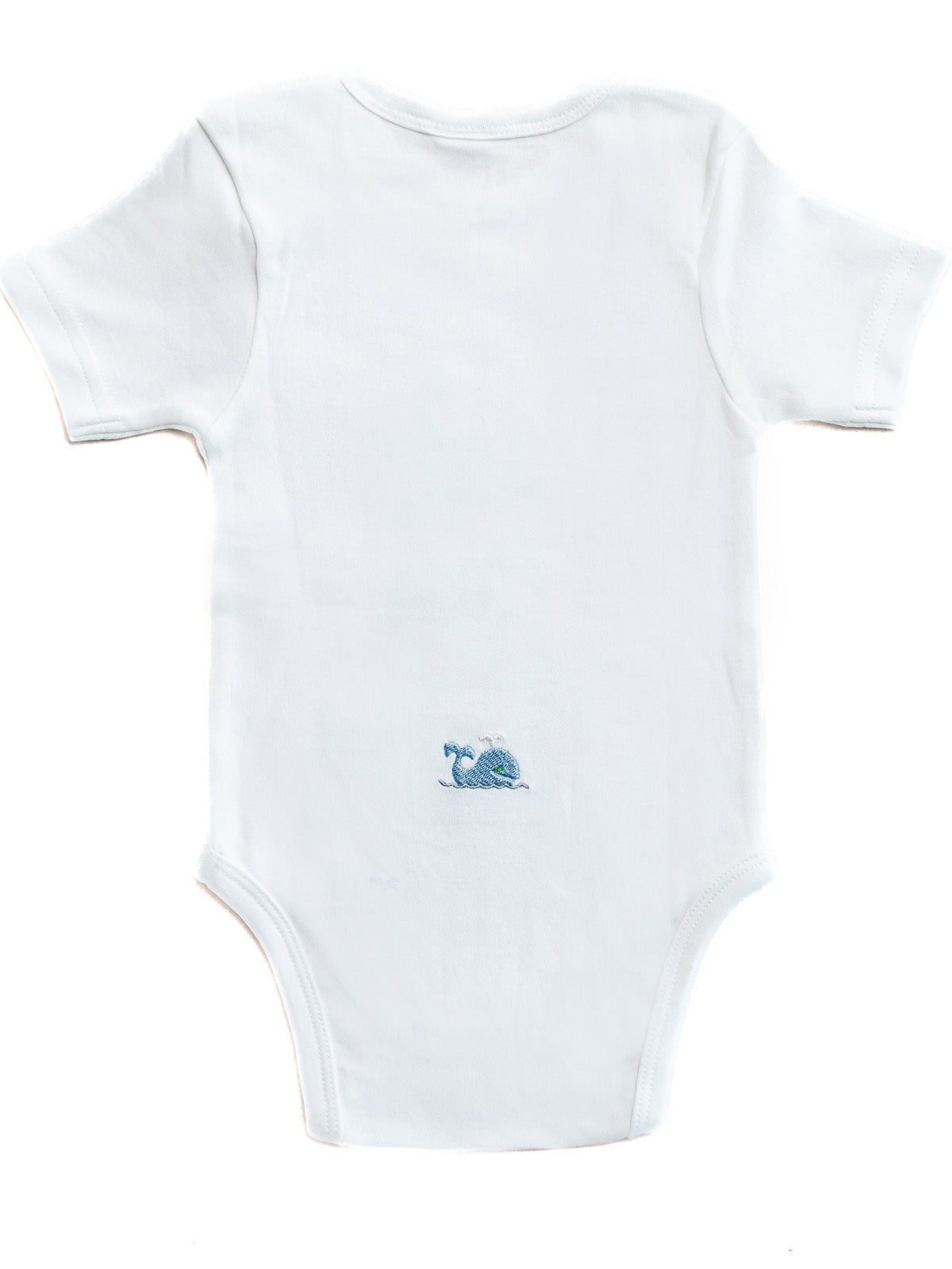 Onesie Short Sleeve in Combed Cotton Embroidered