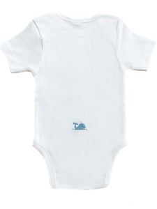 Onesie Short Sleeve in Combed Cotton Embroidered