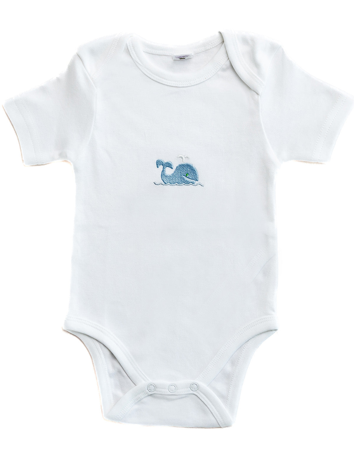 Onesie Short Sleeve in Combed Cotton Embroidered
