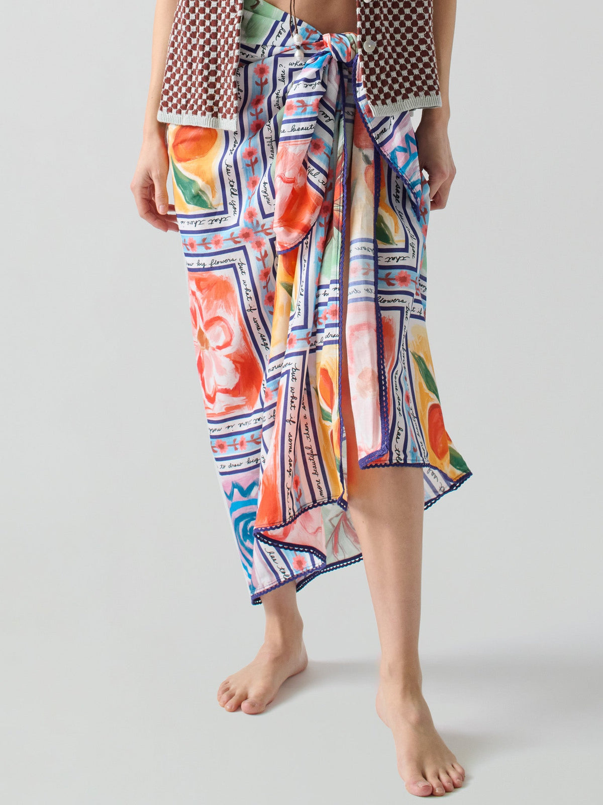 Marcia Sarong RTW LINGUA FRANCA NYC Ceramic OS