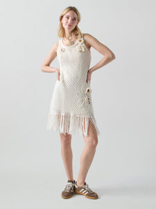 Karla Dress RTW LINGUA FRANCA NYC Cream XS