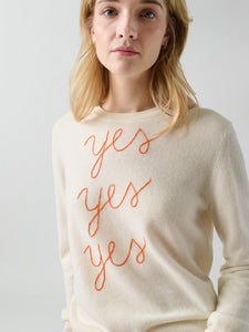 Yes Yes Yes Crewneck RTW LINGUA FRANCA NYC