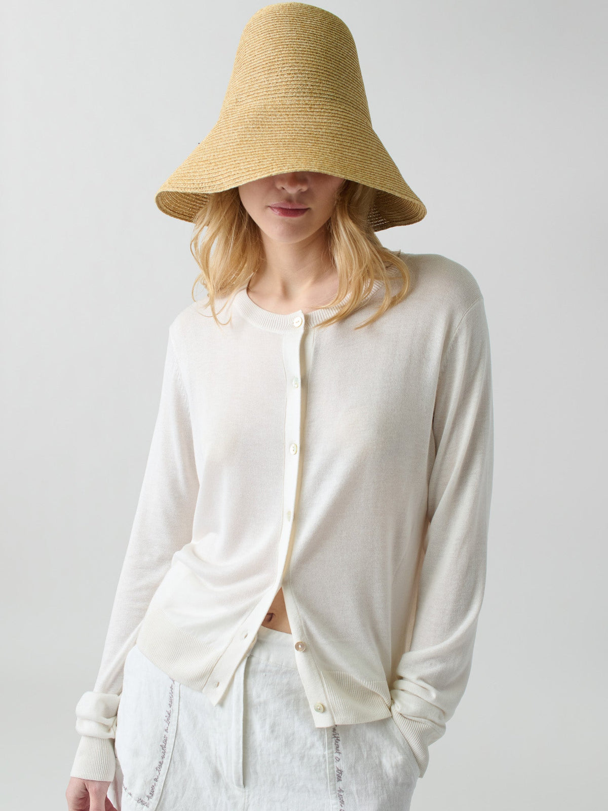 Silk Blend Cardigan RTW LINGUA FRANCA NYC