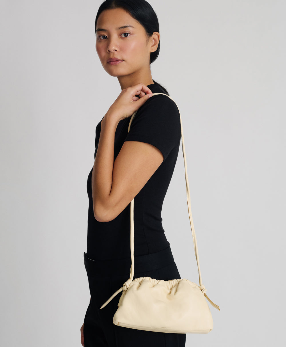 Mini Cloud Clutch - on model