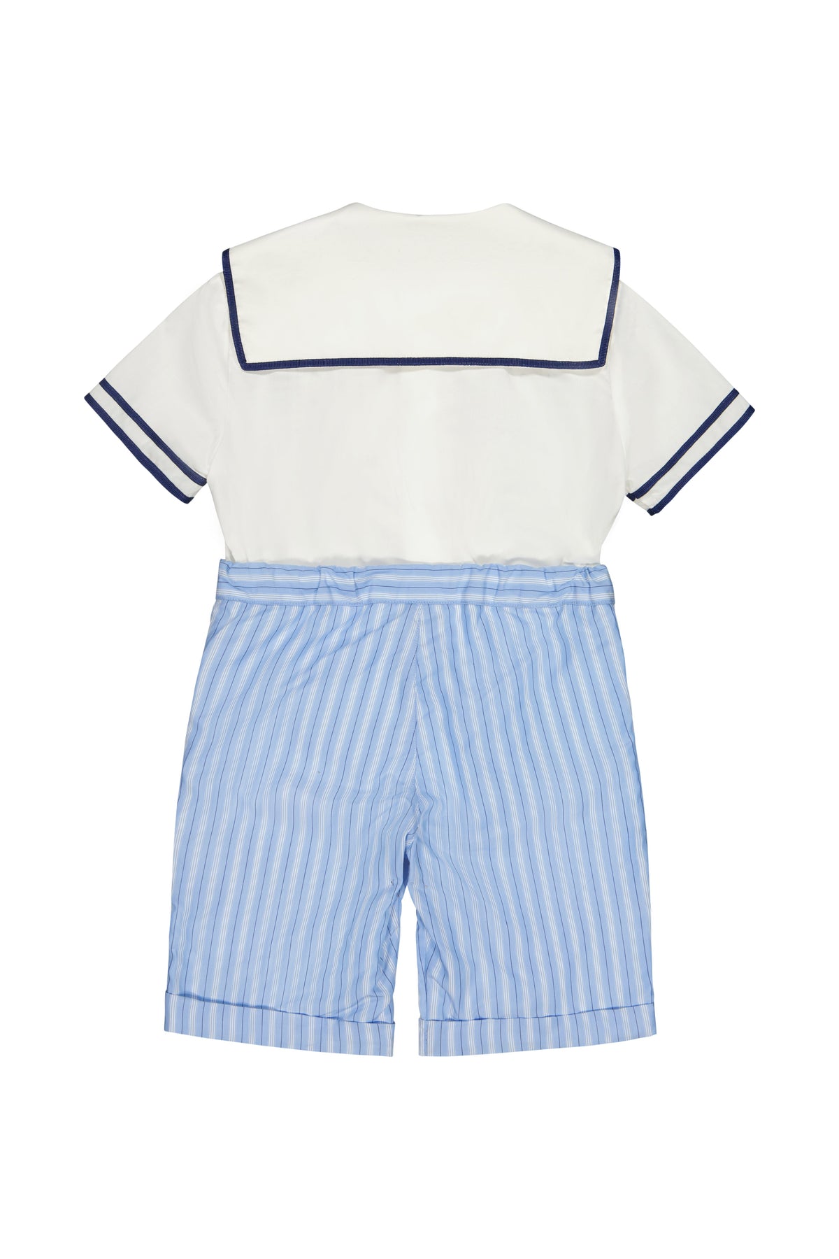 William Blue Stripe Shorts and Shirt