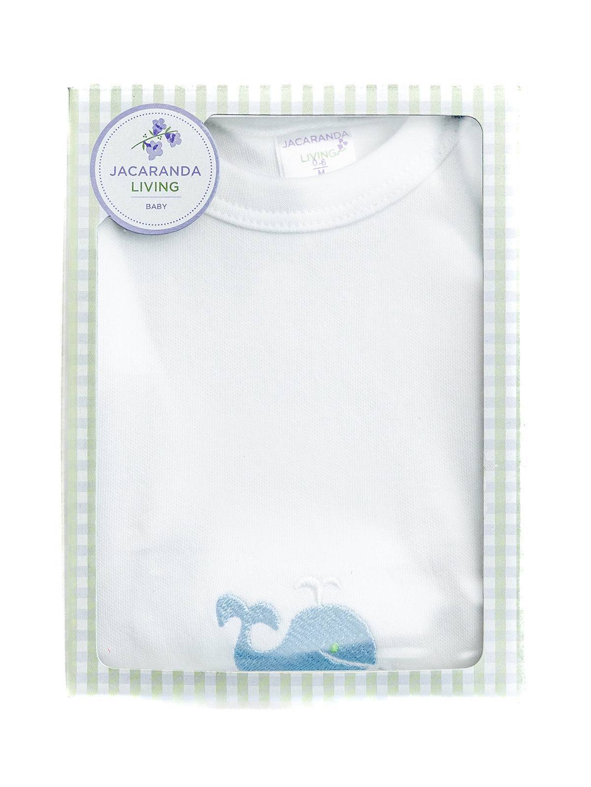 Baby Gown in Combed Cotton Embroidered