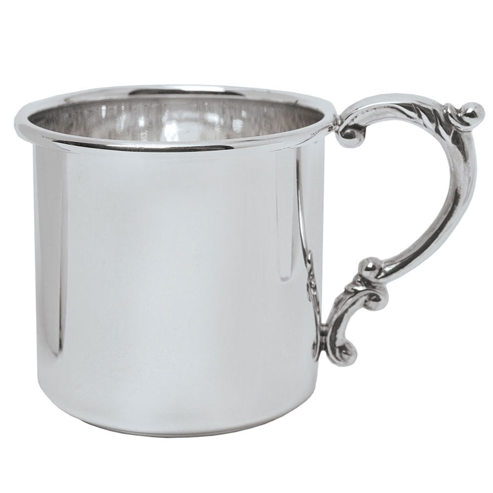 Sterling Silver Scroll Handle Baby Cup