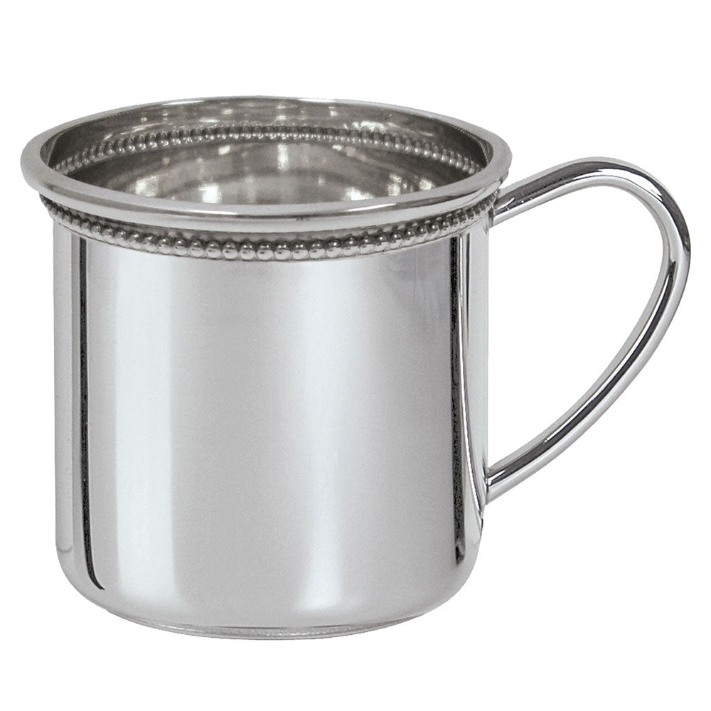 Sterling Silver Beaded Cambridge Baby Cup