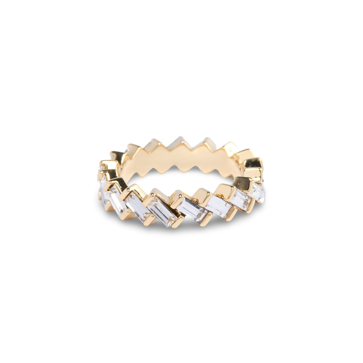 Gold Stackable Zig Zag Ring