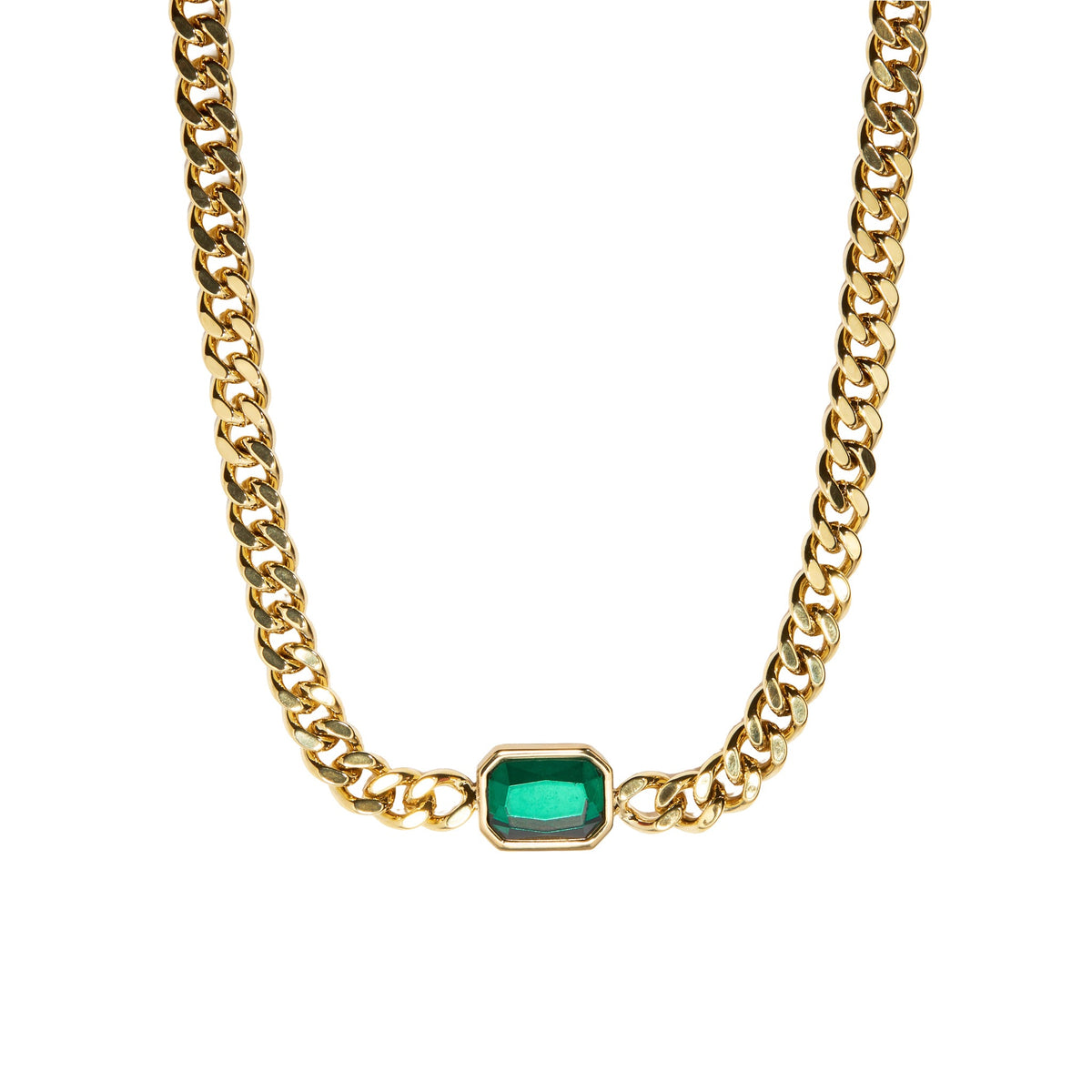 Gold Chunky Gem Choker